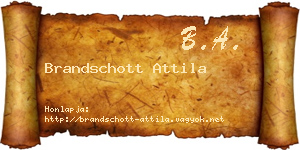 Brandschott Attila névjegykártya
